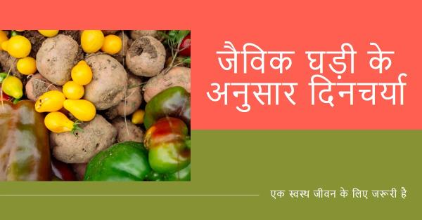 *🌹जैविक घड़ी के अनुसार दिनचर्या 🌹*